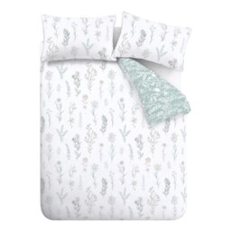 Rackhams Wild Flowers 200 Thread Count Cotton Reversible Duvet Cover Set - Double - thumbnail 5