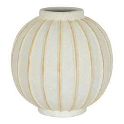 Rackhams Grove Globe Vase - White - 25cm x 25cm x 25cm - White - 100% Mixed - thumbnail 1