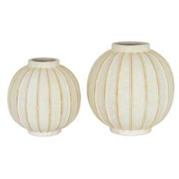 Rackhams Grove Globe Vase - White - 25cm x 25cm x 25cm - White - 100% Mixed - thumbnail 4