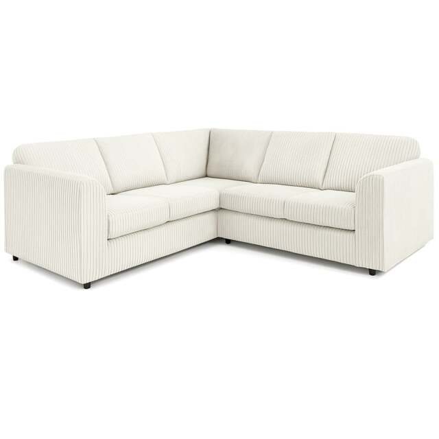 Rackhams Ferguson Full Jumbo Cord 5 Seater 2 Corner 2 Sofa Full Back - Cream - image 1