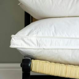 Rackhams 100% Canadian Goose Down Pillows - Medium/Firm - Standard - Pair - thumbnail 3