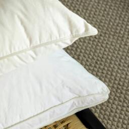 Rackhams 100% Canadian Goose Down Pillows - Medium/Firm - Standard - Pair - thumbnail 2