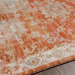 Rackhams Avant Garde-Vintage Beige Blue Brown Traditional Boho Fringe Rug - 152 x 225 cm - thumbnail 3