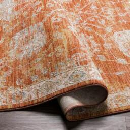 Rackhams Avant Garde-Vintage Beige Blue Brown Traditional Boho Fringe Rug - 152 x 225 cm - thumbnail 4