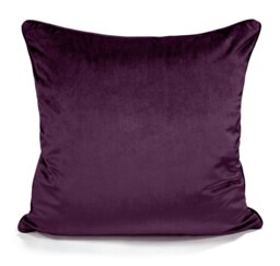 Rackhams Luxury Plain Matte Velvet Cushion - 56cm x 56cm - Black - thumbnail 3