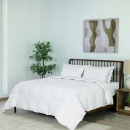 Rackhams Naturals Duck Feather & Down Summer Duvet - 4.5 Tog - Single - White - Cotton - thumbnail 2