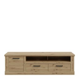 Rackhams Corona 2 Drawer 1 Door TV Unit in Artisan Oak - 1 - thumbnail 2