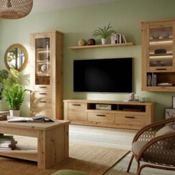 Rackhams Corona 2 Drawer 1 Door TV Unit in Artisan Oak - 1 - thumbnail 5