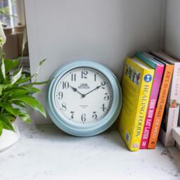 Rackhams Living Nostalgia Vintage Blue Wall Clock - Blue - Plastic - Clock - thumbnail 5