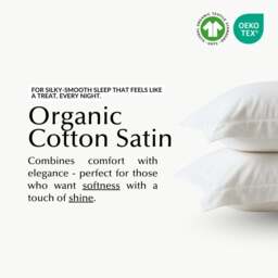 Rackhams Soft & Silky Pillowcase Pair in White (Organic Cotton) - Regular - 'Oxford' Sham - thumbnail 4