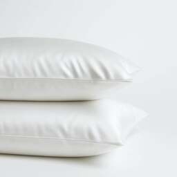 Rackhams Soft & Silky Pillowcase Pair in White (Organic Cotton) - Regular - 'Oxford' Sham - thumbnail 3