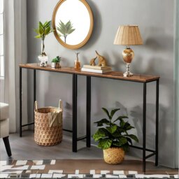 Rackhams Slim Console Table for Hallway - thumbnail 3