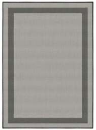 Rackhams Duo Weave Outdoor Dark Grey Rug Bordered - 160X230 cm - thumbnail 2