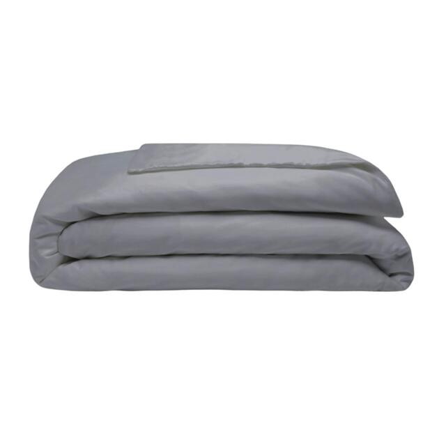 Rackhams 200 Thread Count Egyptian Blend Duvet Cover - Slate - Single - Slate - 100% Cotton - image 1