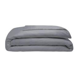 Rackhams 200 Thread Count Egyptian Blend Duvet Cover - Slate - Single - Slate - 100% Cotton - thumbnail 1