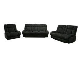 Rackhams Torino 1 Seater Recliner Sofa - Silver - thumbnail 3