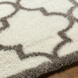 Rackhams Cloudy Shag-Modern Ivory Grey Soft Plush Pile Rug - 160 x 213 cm - thumbnail 3