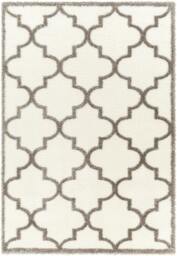 Rackhams Cloudy Shag-Modern Ivory Grey Soft Plush Pile Rug - 160 x 213 cm - thumbnail 2