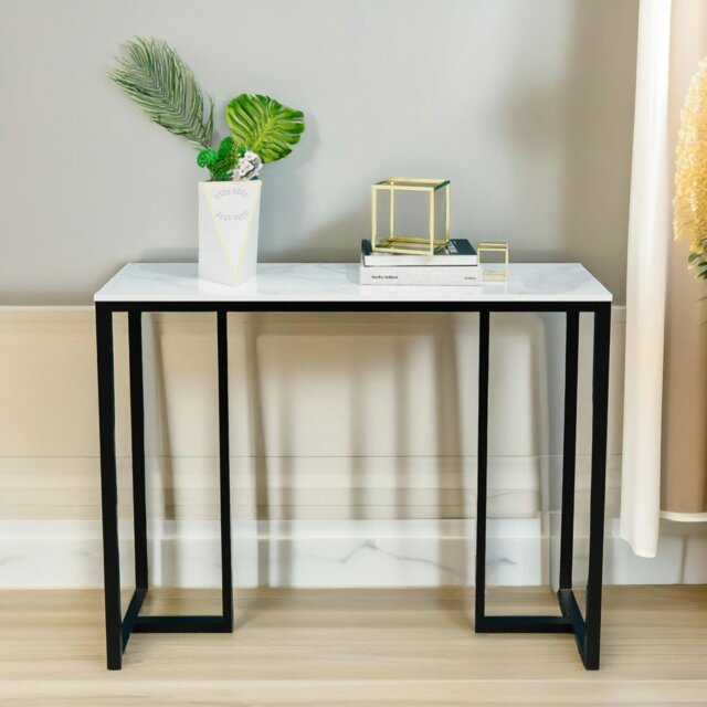 Rackhams Faux Marble Console Table - image 1