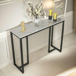 Rackhams Faux Marble Console Table - thumbnail 2