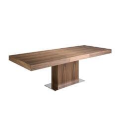 Rackhams Rectangular walnut extending dining table 1015 - thumbnail 2