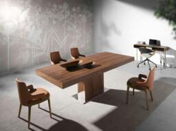 Rackhams Rectangular walnut extending dining table 1015