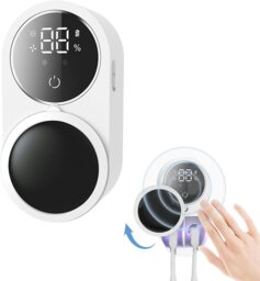 Rackhams Smart UV Toothbrush Sanitizer Case with Wave Sensor Rechargeable - One Size - White - UV Toothbrush Holder - thumbnail 2
