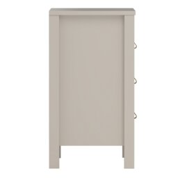Rackhams Barcelona Bedside Table 3 Drawers in Cashmere - Beige - Manufactured wood - 1 - thumbnail 5