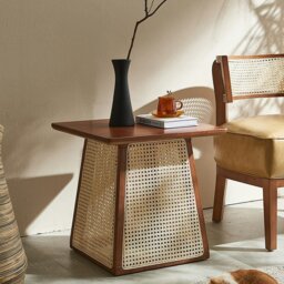Rackhams Alexa Rattan Lounge Chair, Armchair - Side Table - thumbnail 4
