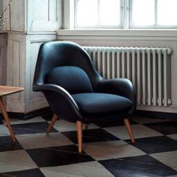 Rackhams Kemble Armchair And Footstool, Velvet - White - thumbnail 4