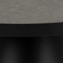 Rackhams Soli Round Ceramic Coffee Table in Black 45,7x45cm - 1 - Black - Black - thumbnail 6