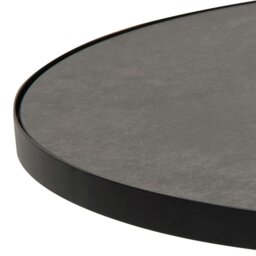 Rackhams Soli Round Ceramic Coffee Table in Black 45,7x45cm - 1 - Black - Black - thumbnail 4