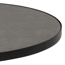 Rackhams Soli Round Ceramic Coffee Table in Black 45,7x45cm - 1 - Black - Black - thumbnail 5