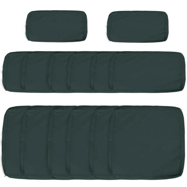 Rackhams Garden Rattan Sofa Cushion Polyester Cover Replacement Outdoor- No Cushion Included, Dark Grey - image 1