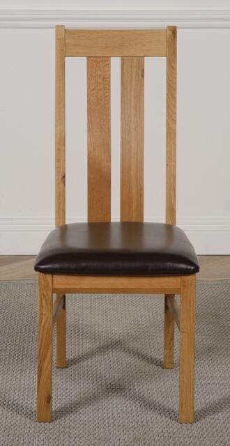 Rackhams Princeton Solid Oak Dining Chair - Brown - 1 - image 1