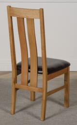 Rackhams Princeton Solid Oak Dining Chair - Brown - 1 - thumbnail 4