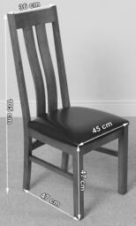 Rackhams Princeton Solid Oak Dining Chair - Brown - 1 - thumbnail 5