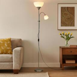 Rackhams Silver Mother & Child Floor Lamp - thumbnail 1