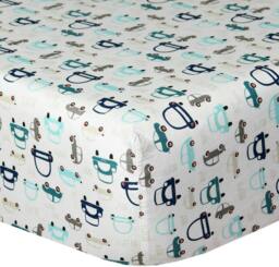 Rackhams Nursery Cars Organic Cotton Crib Sheet