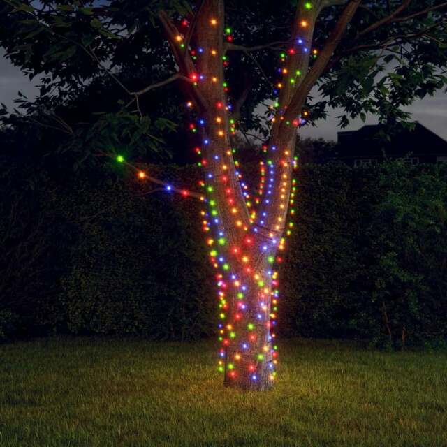 Rackhams Solar Fairy Lights 5 pcs 5x200 LED Colourful Indoor Outdoor