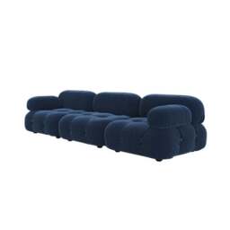 Rackhams B&B Italia Camaleonda Style Sofa, Three Seater Sofa, Modular Sofa, Velvet - Ottoman - Orange - thumbnail 2