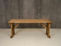 Rackhams Hollies Wooden Garden Table, Outdoor Picnic Dining Desk - Rustic Finish - Included assembly - 180cm - thumbnail 5