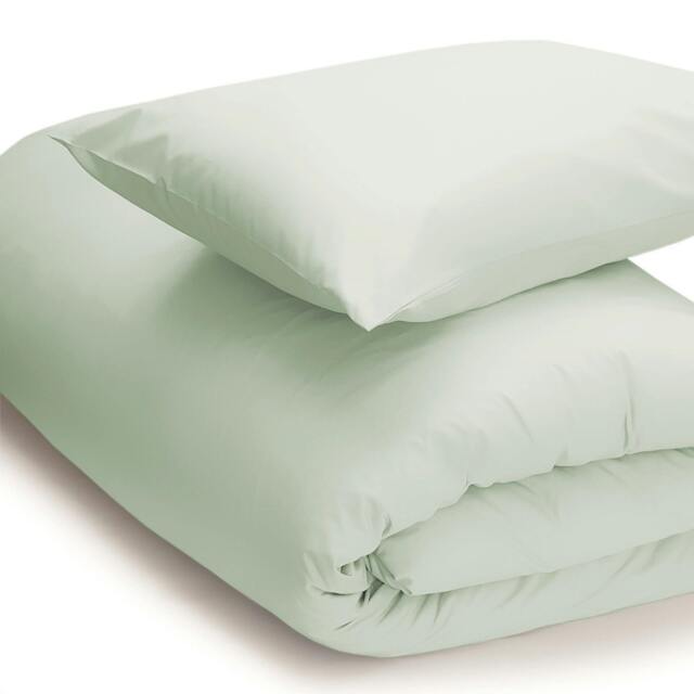 Rackhams Easycare Percale Duvet Cover - Breeze - Superking - Breeze - 50% Cotton/50% Polyester - image 1