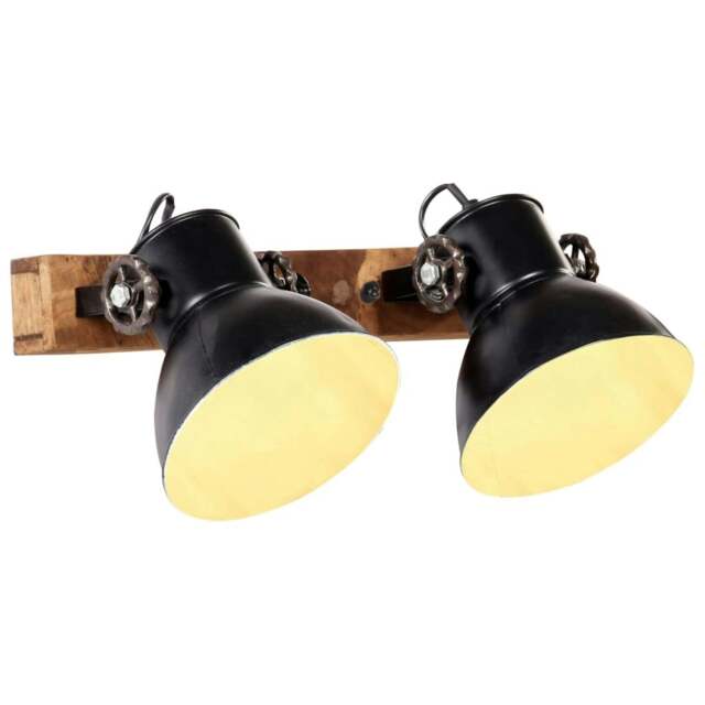Rackhams Industrial Wall Lamp Black 45x25 cm E27