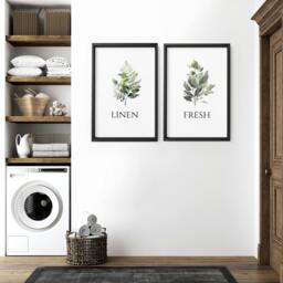 Rackhams Laundry Room Art Prints - Set of 2 wall art prints - 20 x 30 in / 50 x 76 cm - Polyester Canvas 260 gsm - Canvas wrapped - thumbnail 3