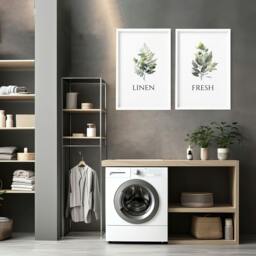 Rackhams Laundry Room Art Prints - Set of 2 wall art prints - 20 x 30 in / 50 x 76 cm - Polyester Canvas 260 gsm - Canvas wrapped - thumbnail 4