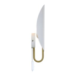 Rackhams Spargo - Wall light - White/Brass - 1 - thumbnail 2