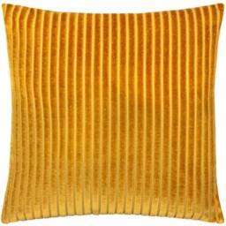 Rackhams Savoy Velvet Stripe Cushion Cover - Gold - 50cm x 50cm - Gold - 100% Polyester