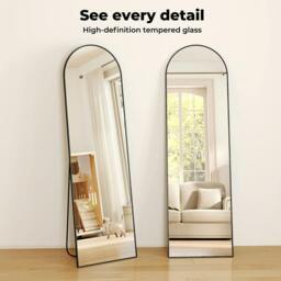 Rackhams 165X60CM Full Length Free Standing Floor Mirror Wall Mounted Home Decor - thumbnail 3