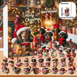 Rackhams Dachshund Pendant Countdown Calendar-4 Styles - Style 3 - thumbnail 2